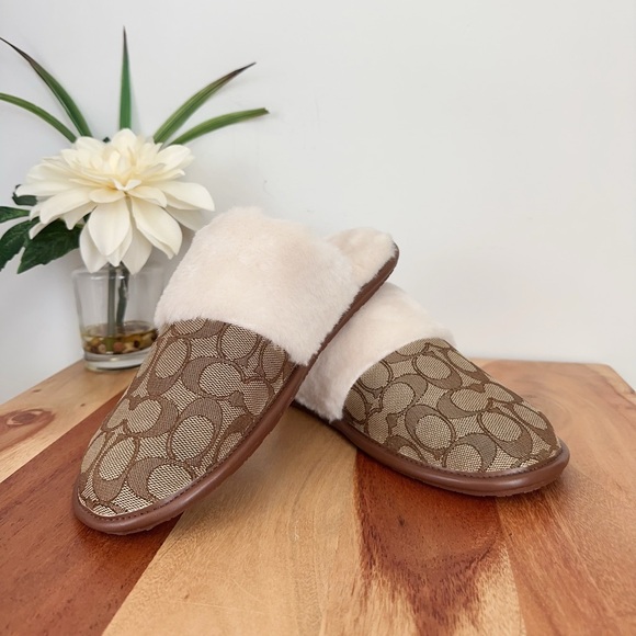NWT Coach Zena Slipper In Signature Jacquard size US7 - Picture 6 of 8